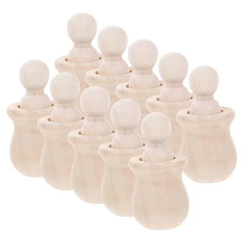 Vaguelly 10 Stück Teiliges Set Unbemalter Holzfiguren zum Bemalen für Diy Peg Dolls aus Leichtem Holz für Kreative Bastelprojekte Graffiti und Dekoration Vaguelly 10 Stück Teiliges Set Unbemalter Holzfiguren zum Bemalen für Diy Peg Dolls aus Leichtem Holz für Kreative Bastelprojekte Graffiti und Dekoration von Vaguelly