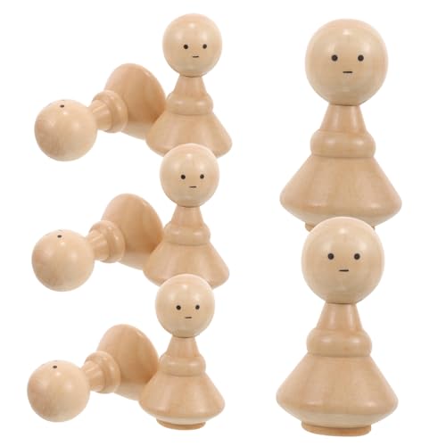 Vaguelly 10 Stück Teiliges Unbemalter Holz Peg Dolls Diy Holzfiguren für Kreative Spielzeuge zur Gestaltung von Charakteren und Geschichten für Bastelprojekte und Dekoration Vaguelly 10 Stück Teiliges Unbemalter Holz Peg Dolls Diy Holzfiguren für Kreative Spielzeuge zur Gestaltung von Charakteren und Geschichten für Bastelprojekte und Dekoration von Vaguelly