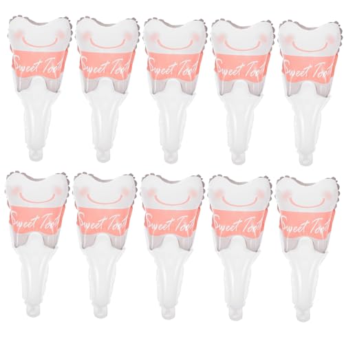 Vaguelly 10 Stück Teiliges Zahnförmige Partyballons Handheld Shower Dekorationen Kindergeburtstag Party Deko Zubehör Stilvoll Festlich Vaguelly 10 Stück Teiliges Zahnförmige Partyballons Handheld Shower Dekorationen Kindergeburtstag Party Deko Zubehör Stilvoll Festlich von Vaguelly