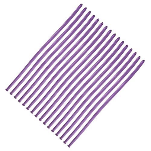 Vaguelly 100 Stück Ballon aus Metall hochzeitsdeko hochzeitsdeco Modellierballons balloons partytüten dekorative Latexballons lange Ballondekore Partyballons Massenballons Emulsion Violett von Vaguelly