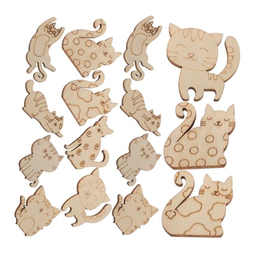 Vaguelly 100 Stück DIY Holz Dekorationsmaterial Unvollendete Tier Holzschnitt Formen zum Malen für Bastelprojekte und Kinderpartys Vaguelly 100 Stück DIY Holz Dekorationsmaterial Unvollendete Tier Holzschnitt Formen zum Malen für Bastelprojekte und Kinderpartys von Vaguelly