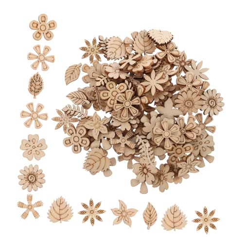 Vaguelly 100 Stück DIY Holzblüten und Gräser Unbehandelte Holzscheiben für Kreative Bastelprojekte für Kinderfeste und Dekorationen Vaguelly 100 Stück DIY Holzblüten und Gräser Unbehandelte Holzscheiben für Kreative Bastelprojekte für Kinderfeste und Dekorationen von Vaguelly