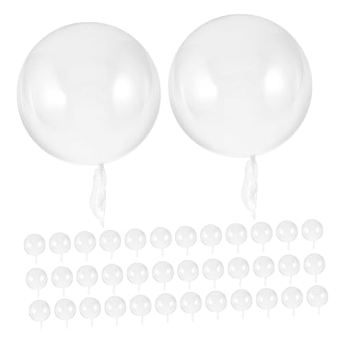 Vaguelly 100 Stück Transparente Bobo Ballons Klare Füllballons für Geburtstagsfeier Hochzeitsdeko Vielseitige Partydekoration Wiederverwendbare Luftballons für Eventgestaltung von Vaguelly