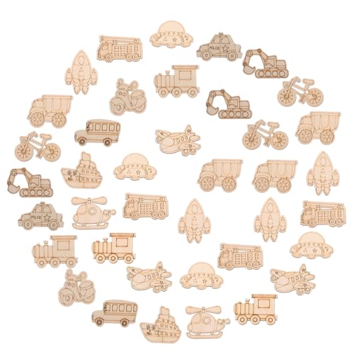 Vaguelly 100 Stück Unbehandelte Holzformen Mit Transportmotiven Blanke Holzausschnitte Für DIY Malerei Bastelprojekte Und Feiertagsdekorationen Vaguelly 100 Stück Unbehandelte Holzformen Mit Transportmotiven Blanke Holzausschnitte Für DIY Malerei Bastelprojekte Und Feiertagsdekorationen von Vaguelly