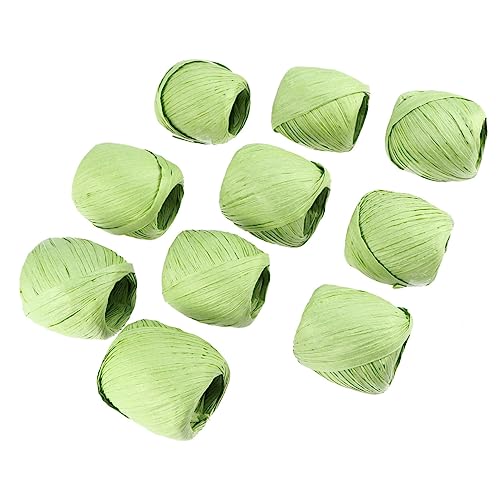 Vaguelly 10Stücke Natürliche Raffiabast Schnur für DIY Geschenkverpackung und Kunstprojekte Grün Langlebig und Vielseitig Einsetzbar Vaguelly 10Stücke Natürliche Raffiabast Schnur für DIY Geschenkverpackung und Kunstprojekte Grün Langlebig und Vielseitig Einsetzbar von Vaguelly