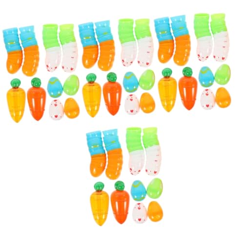 Vaguelly 112 Stk Osterspielzeug Partytütenfüller für Kinder befüllbare ostereier Ornament Geschenkboxen für Geschenke Süßigkeitenschachteln zu Ostern Osterei-Verzierungen Ei-Form von Vaguelly