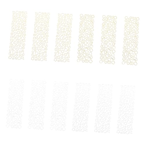 Vaguelly 12 Blatt Scrapbooking Sticker mit Gold und Silberfarbenen Schmetterlings und Herzmotiven Dekorative Aufkleber für DIY Tagebücher Fotoalben und Kreative Bastelprojekte Vaguelly 12 Blatt Scrapbooking Sticker mit Gold und Silberfarbenen Schmetterlings und Herzmotiven Dekorative Aufkleber für DIY Tagebücher Fotoalben und Kreative Bastelprojekte von Vaguelly