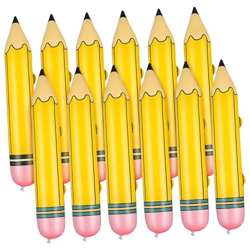 Vaguelly 12 Stück Aufblasbares Bleistiftspielzeug Riesenstifte Große Buntstift-requisite Riesiger Bleistift Aufblasbare Bleistifte Aufblasbare Bleistiftstütze Fest Jumbo Pvc Zufällige Farbe Vaguelly 12 Stück Aufblasbares Bleistiftspielzeug Riesenstifte Große Buntstift-requisite Riesiger Bleistift Aufblasbare Bleistifte Aufblasbare Bleistiftstütze Fest Jumbo Pvc Zufällige Farbe von Vaguelly