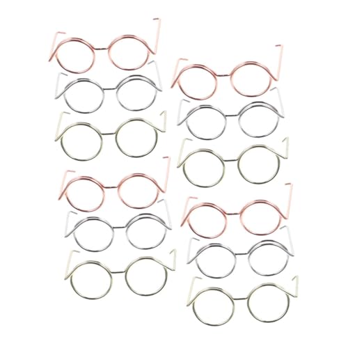 Vaguelly 12 Stück Brille Spielzeugzubehör DIY-puppenbrille Puppe Verkleiden Zubehör Brille Zum Anziehen Der Puppe Von Puppendekorationen Puppengläser Zur Dekoration Kupferkabel Vaguelly 12 Stück Brille Spielzeugzubehör DIY-puppenbrille Puppe Verkleiden Zubehör Brille Zum Anziehen Der Puppe Von Puppendekorationen Puppengläser Zur Dekoration Kupferkabel von Vaguelly