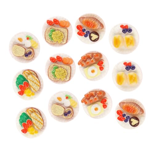 Vaguelly Niedliches Flaches Charms-Set Lebensechte Miniatur-Lebensmittel-Requisiten Für Bastel-Foto-Requisiten von Vaguelly