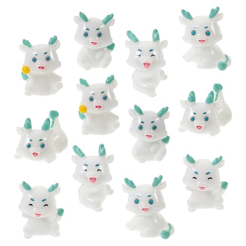 Vaguelly 12 Stück Mini Drache Figur Teiliges Resin Dragon Dekorationsset für Tisch und Büro Chinesischer Stil Handgefertigte Miniatur Drachen für Frühlingsfest und Neujahrsdekoration Vaguelly 12 Stück Mini Drache Figur Teiliges Resin Dragon Dekorationsset für Tisch und Büro Chinesischer Stil Handgefertigte Miniatur Drachen für Frühlingsfest und Neujahrsdekoration von Vaguelly