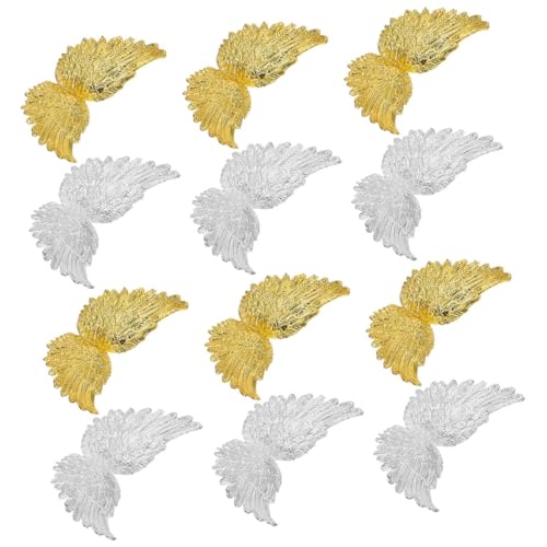 Vaguelly 8 Cm Flügel Kunststoff Kuchen Topper 12 Stücke Set Für Geburtstag Decor Party Supplies Handwerk Dekorationen Engel Thema von Vaguelly