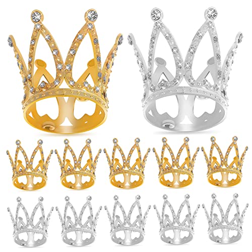 Vaguelly 12 Stück Mini Kronen mit Strass Kleine für Kuchen Dekorationen für Partys Geburtstagsfeiern und Besondere Anlässe Vaguelly 12 Stück Mini Kronen mit Strass Kleine für Kuchen Dekorationen für Partys Geburtstagsfeiern und Besondere Anlässe von Vaguelly