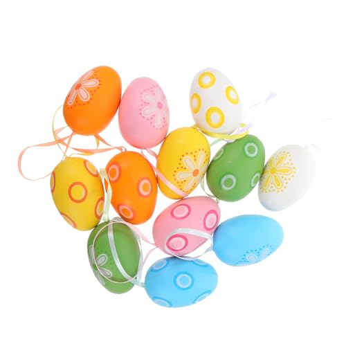 Vaguelly 12 Stück Ostereier Hängend Pastell Mini Schaum Ornamente Gefüllt Groß Für Gepudert Bunt Eierpulver Die Ostern Bemaltes Ei Colorful Kunststoff- -material Vaguelly 12 Stück Ostereier Hängend Pastell Mini Schaum Ornamente Gefüllt Groß Für Gepudert Bunt Eierpulver Die Ostern Bemaltes Ei Colorful Kunststoff- -material von Vaguelly