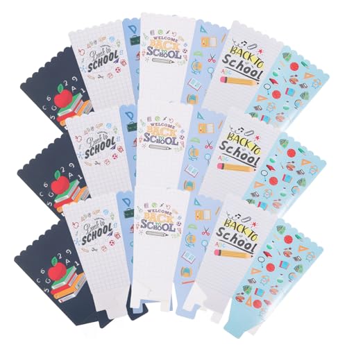 Vaguelly 12 Stück Popcorn Boxen Back To School Snackboxen mit Cartoon Motiven Partytüten für Klassenzimmer Feiern Vielseitige Snackbehälter für Kindergeburtstage und Mehr von Vaguelly