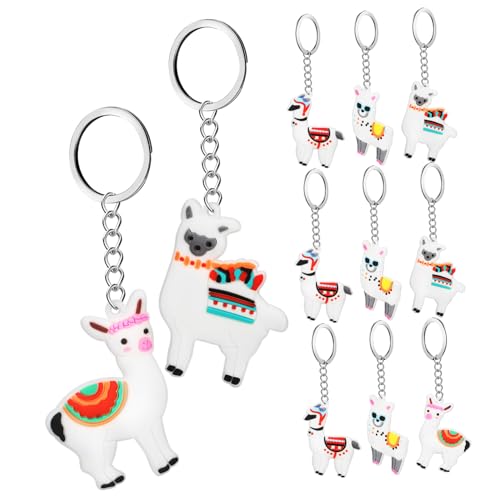 Vaguelly 12 Stück Teiliges Alpaka Schlüsselanhänger aus Langlebigem PVC Niedliche Cartoon Anhänger für Tasche Rucksack und Autoschlüssel Leicht und Modisch als und Accessoire Vaguelly 12 Stück Teiliges Alpaka Schlüsselanhänger aus Langlebigem PVC Niedliche Cartoon Anhänger für Tasche Rucksack und Autoschlüssel Leicht und Modisch als und Accessoire von Vaguelly