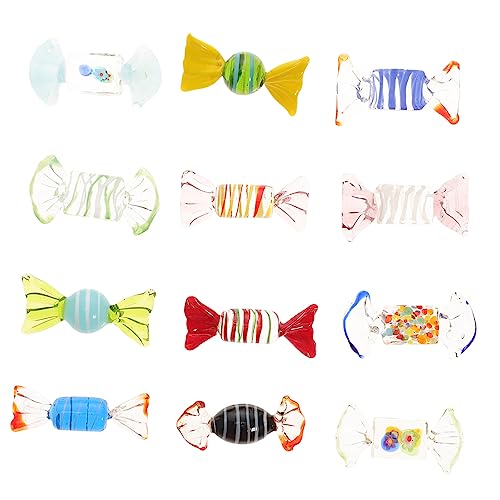 Vaguelly 12 Stück Teiliges Candy Dekorationen Handgefertigt Murano Stil Vintage Bonbon Ornamente für Weihnachten Hochzeit Party Tischdeko und Festliche Wohnraumgestaltung Vaguelly 12 Stück Teiliges Candy Dekorationen Handgefertigt Murano Stil Vintage Bonbon Ornamente für Weihnachten Hochzeit Party Tischdeko und Festliche Wohnraumgestaltung von Vaguelly