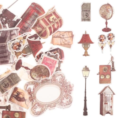 Vaguelly 120st Vintage Blumen Aufkleber Postkartenaufkleber Scrapbook-kit Dekorative Aufkleber Für Sammelalben Scrapbook-Sticker Ästhetisch Scrapbooking-zubehör-kit Memo-Aufkleber PVC Vaguelly 120st Vintage Blumen Aufkleber Postkartenaufkleber Scrapbook-kit Dekorative Aufkleber Für Sammelalben Scrapbook-Sticker Ästhetisch Scrapbooking-zubehör-kit Memo-Aufkleber PVC von Vaguelly
