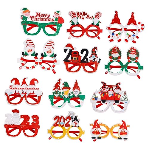 Vaguelly 12St Gläser für Weihnachten Weihnachtsfeier Brille Requisiten für Weihnachtsfotos Party kinderferngläser weihnachtsmotiv Weihnachtsbrille Brillengestelle für Weihnachten Plastik Vaguelly 12St Gläser für Weihnachten Weihnachtsfeier Brille Requisiten für Weihnachtsfotos Party kinderferngläser weihnachtsmotiv Weihnachtsbrille Brillengestelle für Weihnachten Plastik von Vaguelly
