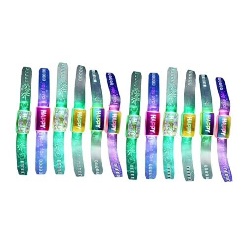 Vaguelly 12St leuchtende Armbänder Silvester LED-Armband Fahrradausrüstung LED-Armbänder Hundehalsband-Zubehör Nachtspiele scheinen Armband für ältere Menschen spielzeug Blitz Requisiten von Vaguelly