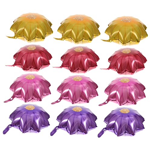 Vaguelly Sonnenblumen-luftballons Aus Aluminiumfolie 12 Stück Für Geburtstagsparty-dekorationen von Vaguelly