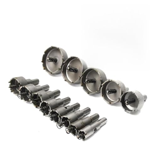 Vaguelly 13Stücke Teiliges Hartmetall Lochsäge Set Bohrer Für Metalllegierungen Ø Präzise Und Verschleißfest Für Tischbohrmaschinen Und Metallbearbeitung von Vaguelly