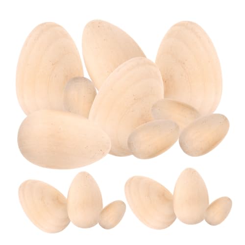 Vaguelly 15 Stück Holz Eier zum Bemalen Unbehandelte Dekorations Eier für DIY Ostern Feste für Kreative Handarbeiten Holzornamente zur Verschönerung Ihrer Wohnung Vaguelly 15 Stück Holz Eier zum Bemalen Unbehandelte Dekorations Eier für DIY Ostern Feste für Kreative Handarbeiten Holzornamente zur Verschönerung Ihrer Wohnung von Vaguelly