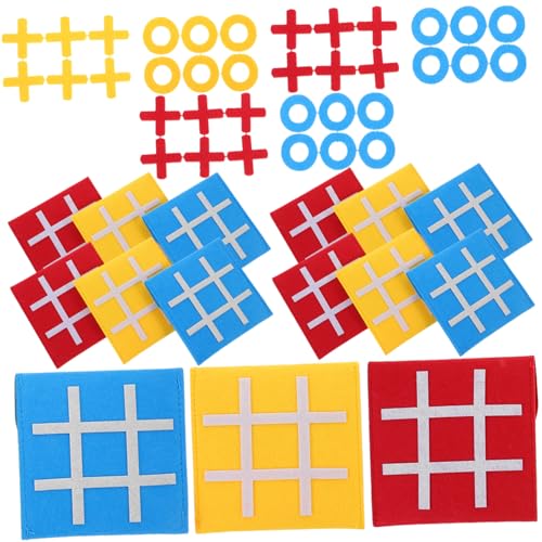 Vaguelly 15 Stück Mini Ticktacktoe Brettspiel Teiliges für Tragbares Lernspiel aus Filz für Partys und Reisen Fördert Kreatives und Problemlösungsfähigkeiten Vaguelly 15 Stück Mini Ticktacktoe Brettspiel Teiliges für Tragbares Lernspiel aus Filz für Partys und Reisen Fördert Kreatives und Problemlösungsfähigkeiten von Vaguelly
