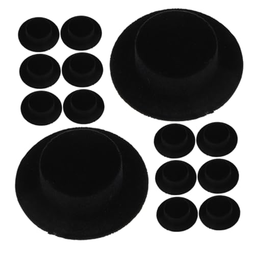 Vaguelly 15 Stück Teiliges Miniatur Zaubererhut Kleine Puppenhüte aus Flockiertem Harz Langlebig und Vielseitig für DIY Cosplay Puppenfotografie und Partydekoration als von Vaguelly