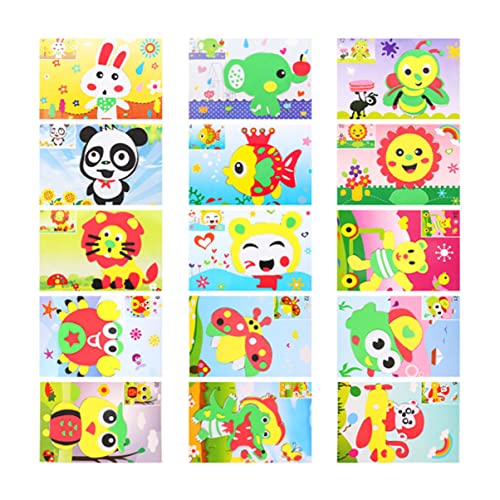 Vaguelly 15St 3D-Aufkleber Schaumstoff-Aufkleber Kleinkind Aufkleber Bastel-DIY-Sticker-Kits für Bastelaufkleber-Kit zum Selbermachen Eva Vaguelly 15St 3D-Aufkleber Schaumstoff-Aufkleber Kleinkind Aufkleber Bastel-DIY-Sticker-Kits für Bastelaufkleber-Kit zum Selbermachen Eva von Vaguelly