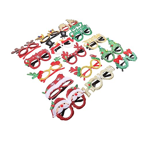 Vaguelly 15st Weihnachtsdekoration Gläser Fotorequisiten Für Weihnachten Weihnachtsparty-brille Brillenhalter Für Dekorationen Weihnachtsbrillengestell Brille Für Vlies Vaguelly 15st Weihnachtsdekoration Gläser Fotorequisiten Für Weihnachten Weihnachtsparty-brille Brillenhalter Für Dekorationen Weihnachtsbrillengestell Brille Für Vlies von Vaguelly
