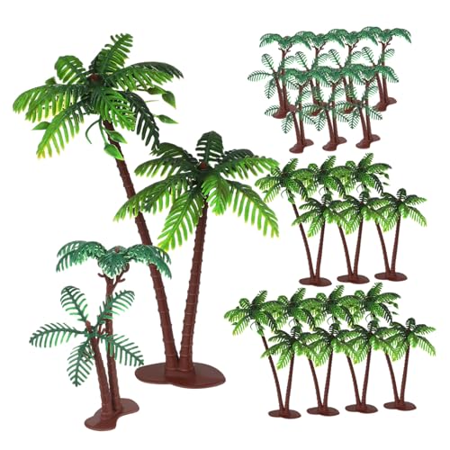 Vaguelly 16 Stück Kuchendekoration aus Kokosnuss Mini-Kokosnussbaum Kokosnussbaum-Kuchendekoration Baum- -Topper hawaiianische kuchendekorationen Toper von Vaguelly