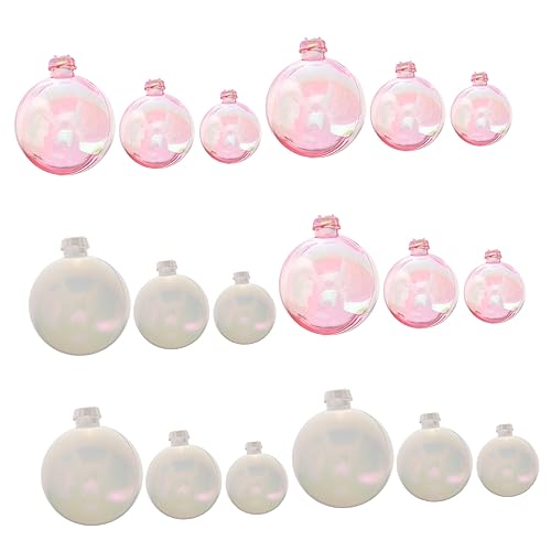 Vaguelly 18 Stück Teiliges Cake Topper Bubble Balls und Weiß Tortendeko Kugeln für Party Geburtstag und Hochzeit Langlebige und Stilvolle Cupcake Picks zur Festlichen Dekoration von Vaguelly
