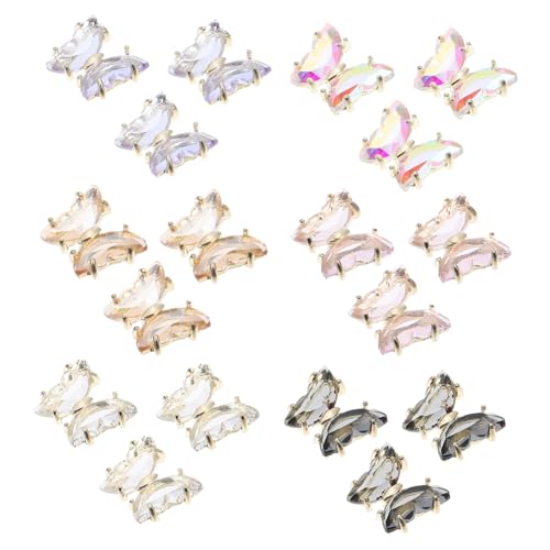Vaguelly 18 Stück Teiliges Schmetterling Nagelkunst Bunte Maniküre Anhänger Langlebige DIY Nail Art Dekorationen Kreative Nail Ornament Accessoires für Nagelgestaltung Vaguelly 18 Stück Teiliges Schmetterling Nagelkunst Bunte Maniküre Anhänger Langlebige DIY Nail Art Dekorationen Kreative Nail Ornament Accessoires für Nagelgestaltung von Vaguelly