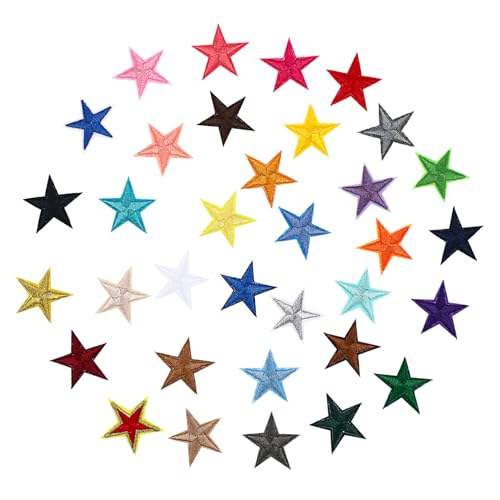 Vaguelly 1Packung Sterne Aufnäher zum Aufbügeln Farben Langlebige Stickerei für Kleidung Rucksäcke und DIY Projekte Vaguelly 1Packung Sterne Aufnäher zum Aufbügeln Farben Langlebige Stickerei für Kleidung Rucksäcke und DIY Projekte von Vaguelly