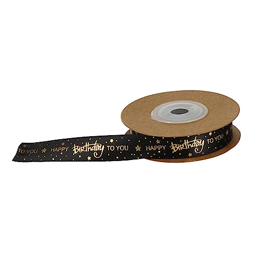 Vaguelly 1Rolle Farbige Seidenbänder Mit Happy Birthday Aufdruck Hochwertiges Geschenkband Für Blumenverpackung Bastelarbeiten Und Dekorationen Zu Geburtstagen von Vaguelly