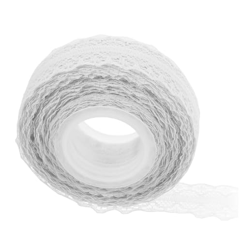 Vaguelly 1Rolle Spitzenband für Basteln Hochzeit und Dekoration Atmungsaktives Zuschneidbares Spitzenbesatzband für DIY Projekte und Geschenkverpackungen Vaguelly 1Rolle Spitzenband für Basteln Hochzeit und Dekoration Atmungsaktives Zuschneidbares Spitzenbesatzband für DIY Projekte und Geschenkverpackungen von Vaguelly