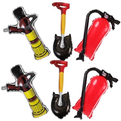 Vaguelly 1Satz Feuerwehrparty Dekoration Luftballons Form von Feuerlöschern und Feuerspaten Witzige Requisiten für Feuerwehrgeburtstagsfeiern und Brandbekämpfungsevents Vaguelly 1Satz Feuerwehrparty Dekoration Luftballons Form von Feuerlöschern und Feuerspaten Witzige Requisiten für Feuerwehrgeburtstagsfeiern und Brandbekämpfungsevents von Vaguelly