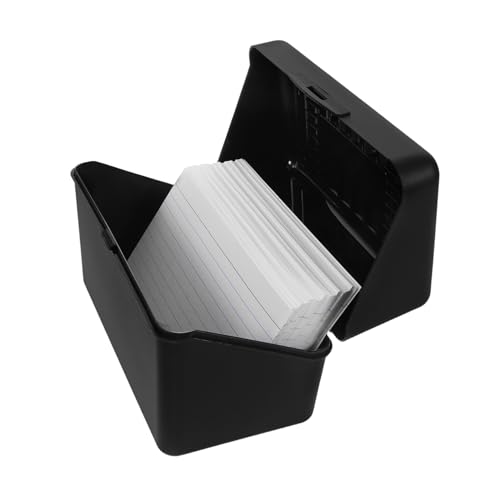 Vaguelly 1Satz Indexkartenhalter Box mit Liniert Notizkarten Multifunktionale Karteikarten Aufbewahrung für Büro Schule und Zuhause Dokumentenhalter für Schreibtisch Vaguelly 1Satz Indexkartenhalter Box mit Liniert Notizkarten Multifunktionale Karteikarten Aufbewahrung für Büro Schule und Zuhause Dokumentenhalter für Schreibtisch von Vaguelly
