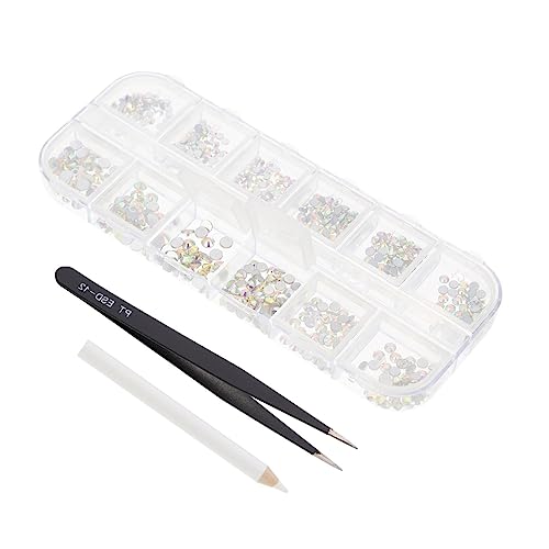 Vaguelly 1Satz Nail Art Rhinestones Flat Glass Ab Shaped Diamonds For DIY Manicure For Nail Decoration And Crafting Great Present For Nail Art Enthusiasts Vaguelly 1Satz Nail Art Rhinestones Flat Glass Ab Shaped Diamonds For DIY Manicure For Nail Decoration And Crafting Great Present For Nail Art Enthusiasts von Vaguelly