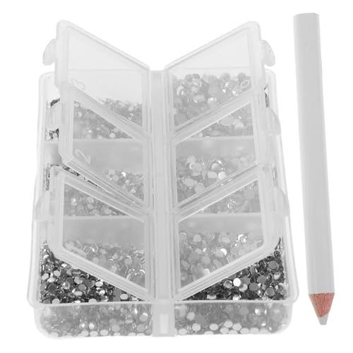 Vaguelly 1Satz Nail Art Strasssteine mit Bleistift Runde Flatback für DIY Nageldesign Fächern für Acrylnägel Nagelkunst und Dekoration Vaguelly 1Satz Nail Art Strasssteine mit Bleistift Runde Flatback für DIY Nageldesign Fächern für Acrylnägel Nagelkunst und Dekoration von Vaguelly