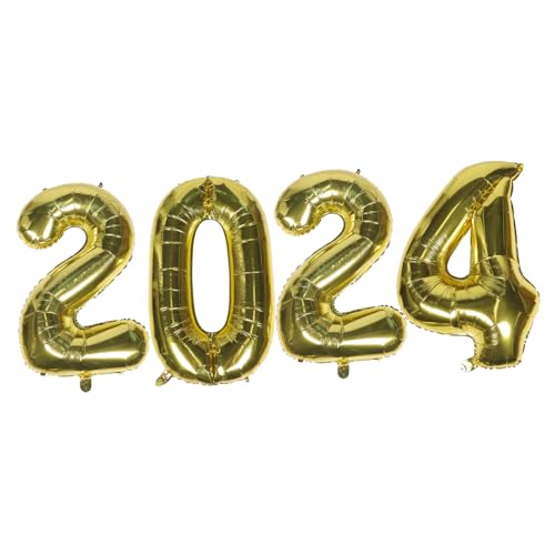 Vaguelly 2024 Aluminiumfolien-zahlenballons Große Dekorative Party-zubehör-requisiten Für Festliche Anlässe Vaguelly 2024 Aluminiumfolien-zahlenballons Große Dekorative Party-zubehör-requisiten Für Festliche Anlässe von Vaguelly