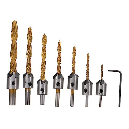 Vaguelly 1Satz Teiliges Holzbohrer Mit Korkschneider Und Wrench Hochfester Hss Kegelsenker Für Präzise Bohrungen Für Heimwerker Und Professionelle Anwendungen Vaguelly 1Satz Teiliges Holzbohrer Mit Korkschneider Und Wrench Hochfester Hss Kegelsenker Für Präzise Bohrungen Für Heimwerker Und Professionelle Anwendungen von Vaguelly