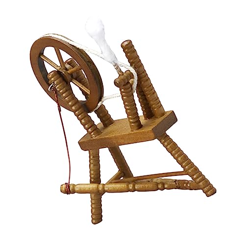 Vaguelly 1Stk Vintage Spinnrad Ornament Möbel und Accessoires Spinnen Kommode Puppenmöbel puppenstubenmöbel Dollhouse Furniture Mini-Möbelmodell Mini-Handwickelmaschine hölzern Vaguelly 1Stk Vintage Spinnrad Ornament Möbel und Accessoires Spinnen Kommode Puppenmöbel puppenstubenmöbel Dollhouse Furniture Mini-Möbelmodell Mini-Handwickelmaschine hölzern von Vaguelly