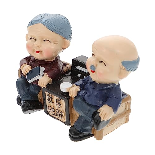 Vaguelly 1stück Elder Couple Cake Topper Dekorative Skulptur Für Geburtstags Und Hochzeitstorten Dekoration Für Jubiläen Handwerkskunst Bedeutungsvolles Für Großeltern von Vaguelly