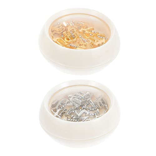 Vaguelly 2 Boxen Metall Nagel Zubehör Buchstaben Nagel Nail Art Charms Fingernagel Steine Maniküre Steine Strass Vaguelly 2 Boxen Metall Nagel Zubehör Buchstaben Nagel Nail Art Charms Fingernagel Steine Maniküre Steine Strass von Vaguelly