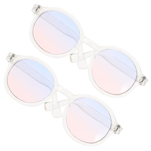 Vaguelly 2 Paare Puppe Mini-Brille Lustige Sonnenbrillen Für Frauen Polarisiert Frauen Ovale Retro- Für Damen in Herzform Gläser Plastik Vaguelly 2 Paare Puppe Mini-Brille Lustige Sonnenbrillen Für Frauen Polarisiert Frauen Ovale Retro- Für Damen in Herzform Gläser Plastik von Vaguelly