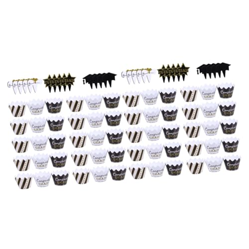 Vaguelly 2 Sätze Abschlusstorte Umgeben Erste Liner Cupcake Picks Für Abschlussfeier Cupcake Picks Für Absolventenfeier Kuchen Abschlusstortenaufsätze Und -ränder Papier 24 Stück * 2 Vaguelly 2 Sätze Abschlusstorte Umgeben Erste Liner Cupcake Picks Für Abschlussfeier Cupcake Picks Für Absolventenfeier Kuchen Abschlusstortenaufsätze Und -ränder Papier 24 Stück * 2 von Vaguelly