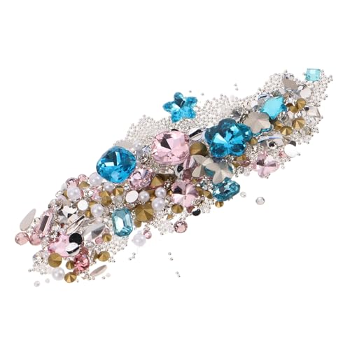 Vaguelly 2 Sätze Flatback Nail Art Rhinestones in Rosa und Blau Glitzernde DIY Nagelsteine für Maniküre Stabil Haftende Schmucksteine für Trendige Nagelverzierungen von Vaguelly