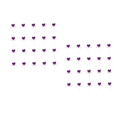 Vaguelly 2 Sätze Kucheneinsatz Flügel Cupcake Topper Herzkuchen Herz Rolf Zuckowski Weihnachten Weihnachen Hochzeitsdeko Herz-cupcake-picks Herz-cupcake-topper Und Tuch 20 Stück * 2 von Vaguelly